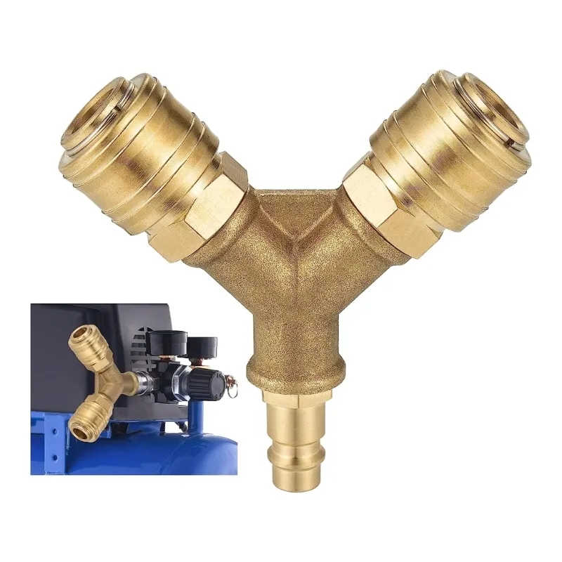 Compression Fitting Brass - Distributor Udara Terkompresi 2 Arah yang