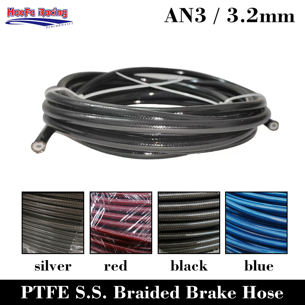 Flexible Hose Braided - Selang Rem Motor AN3 PTFE ID