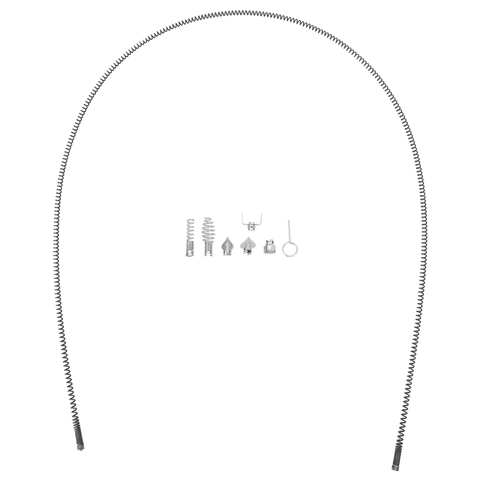 Drain Snake Flexible - 1Set Alat Pembersih Pipa Pegas 9.84ft,