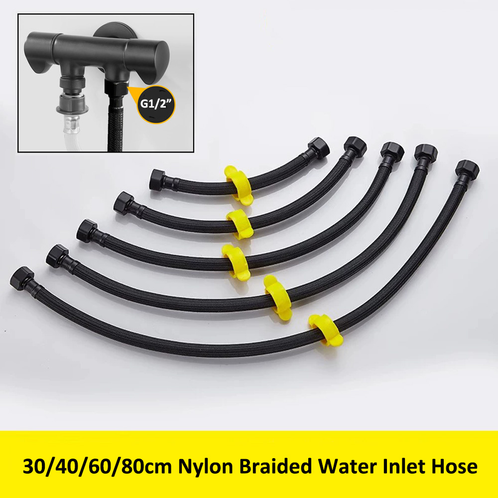 Flexible Hose Braided - Selang Air Masuk Nylon Kepang Hitam