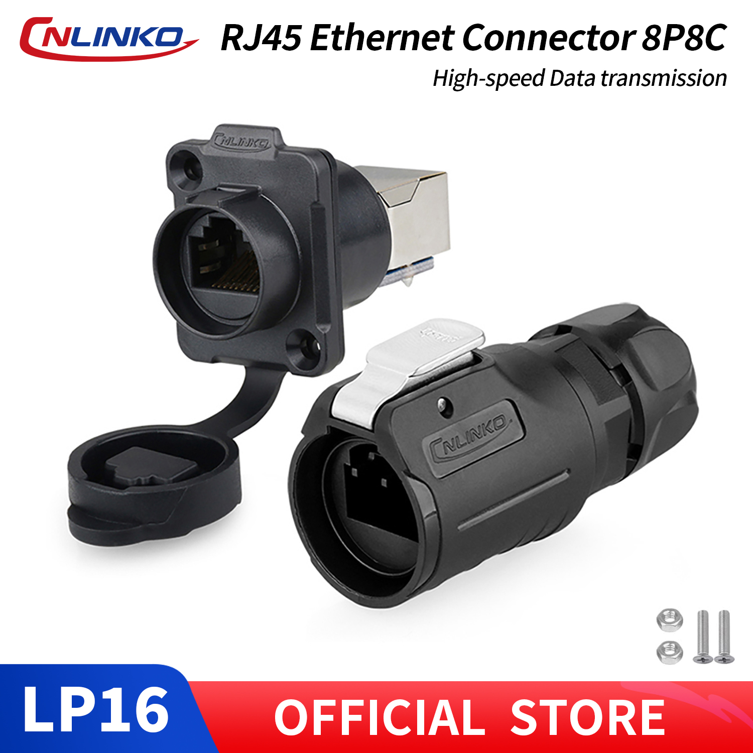Push Fit Connector - Konektor RJ45 Sirkular Tahan Air CNLINKO