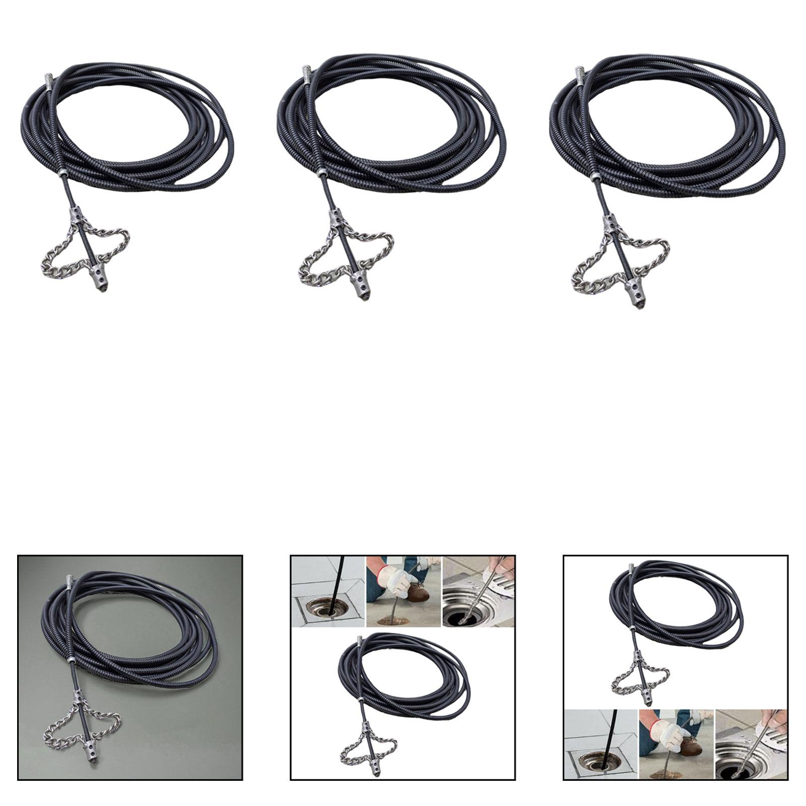 Drain Snake Flexible - Pembersih Saluran Logam Fleksibel, Alat Pembersih
