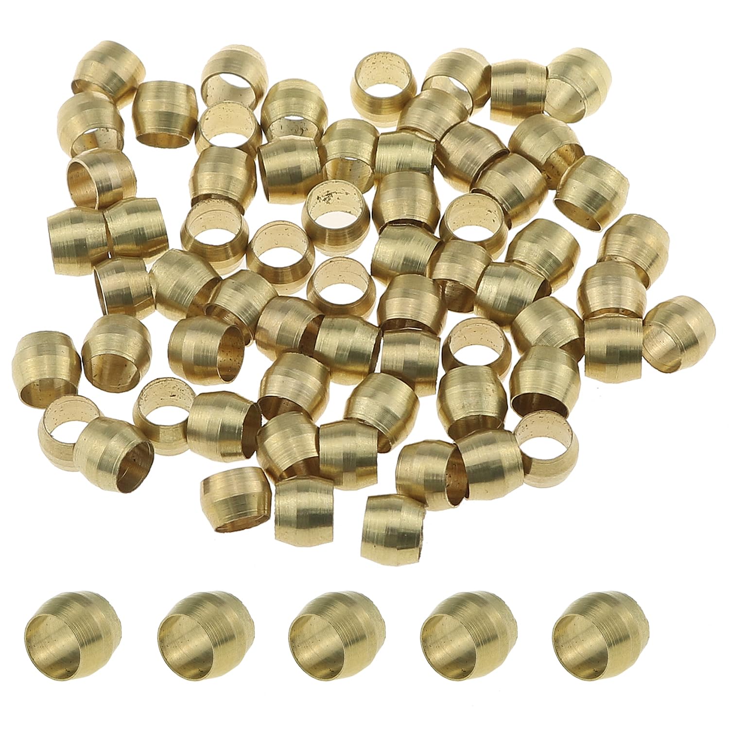 Compression Fitting Brass - 100 buah Ferrule kuningan Sleeve ferules