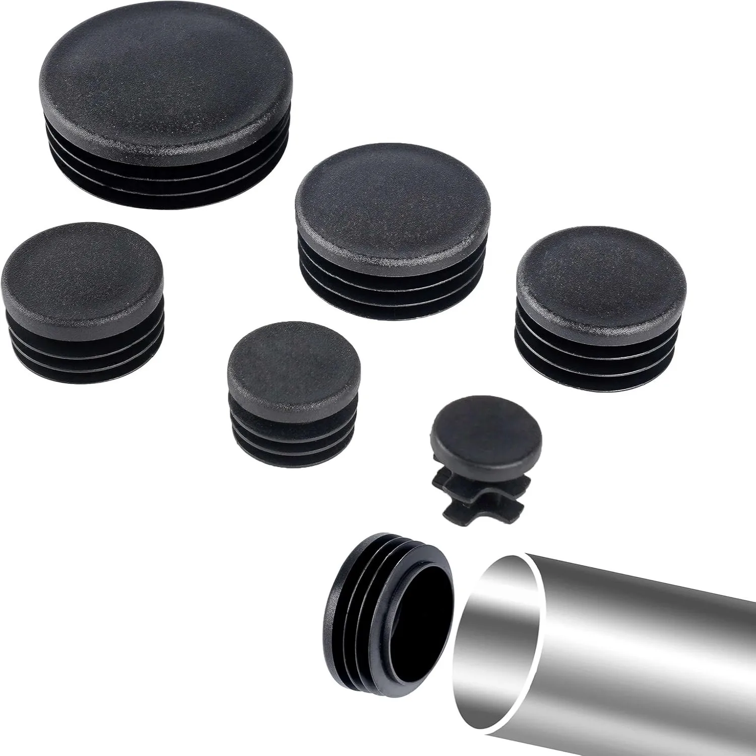 Steker pipa bulat hitam 10-60m - Plastic Pipe Clip ulasan dan harga