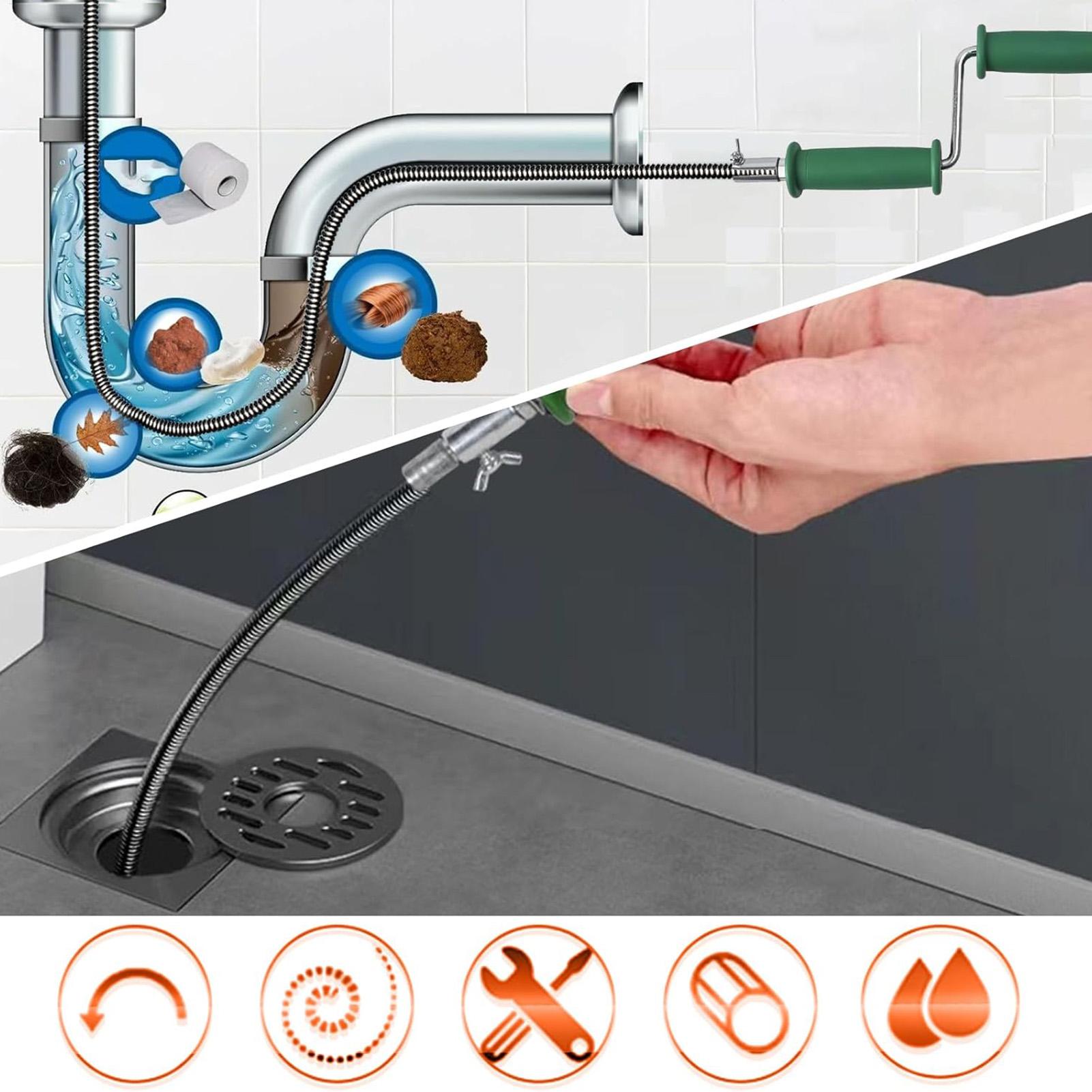 Pembersih Saluran Air 4M Pipa  - Drain Snake Flexible ulasan dan harga