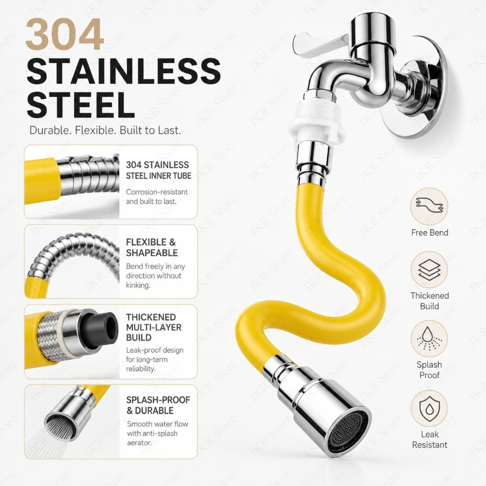 Pemanjang Keran Stainless Stee - Flexible Hose Braided ulasan dan harga