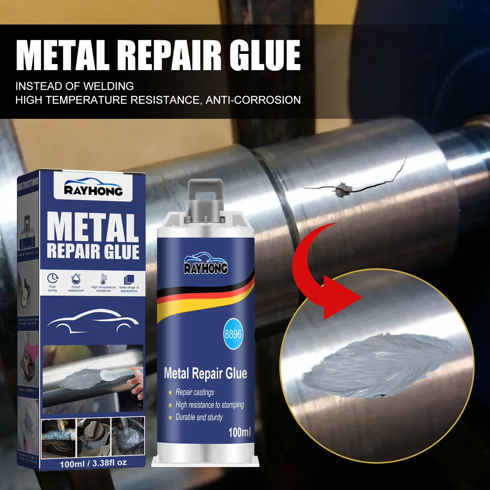 100Ml Lem Pengecoran AB Logam  - Solvent Weld Cement ulasan dan harga