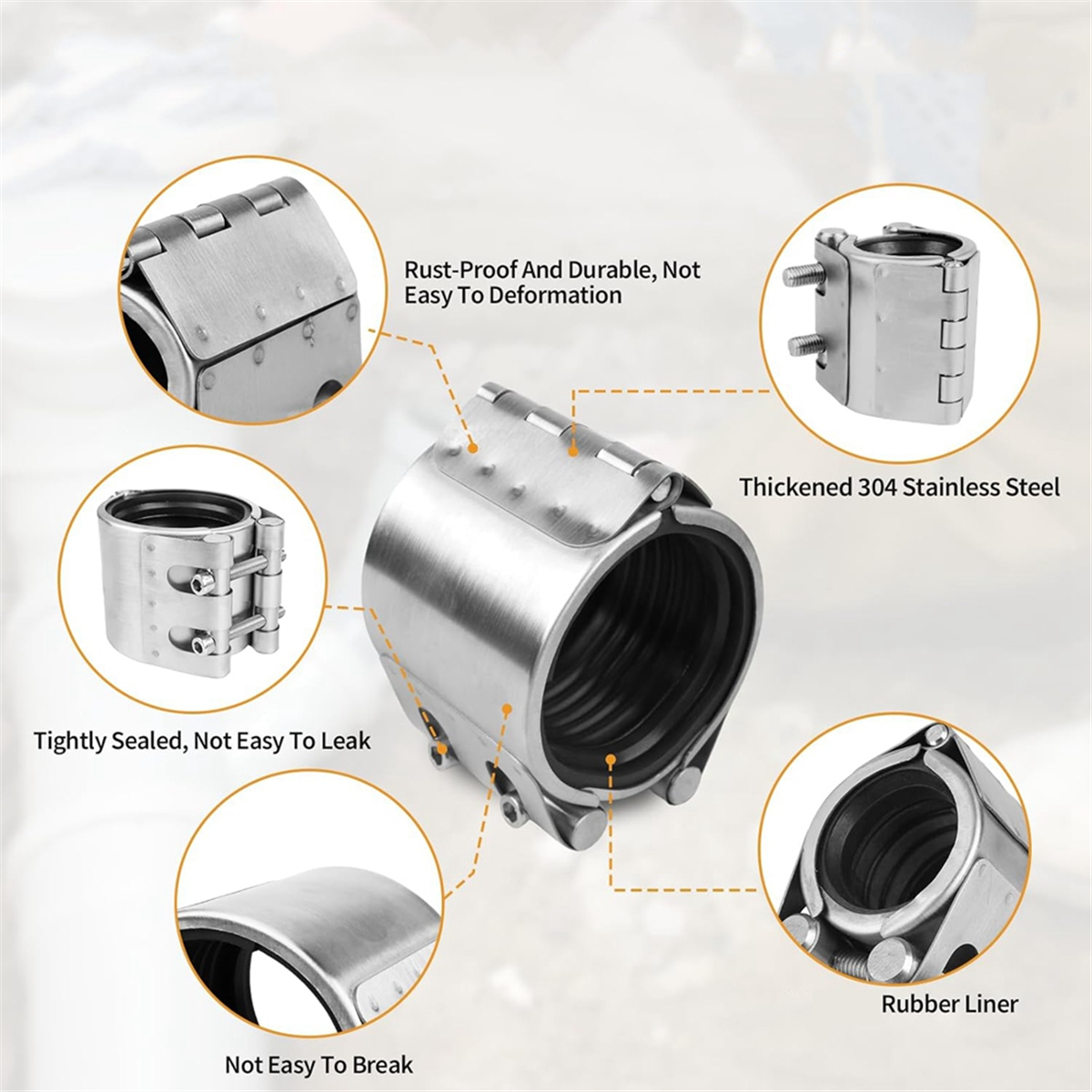 A002 Kit Klem Perbaikan Pipa-K - Plastic Pipe Clip ulasan dan harga
