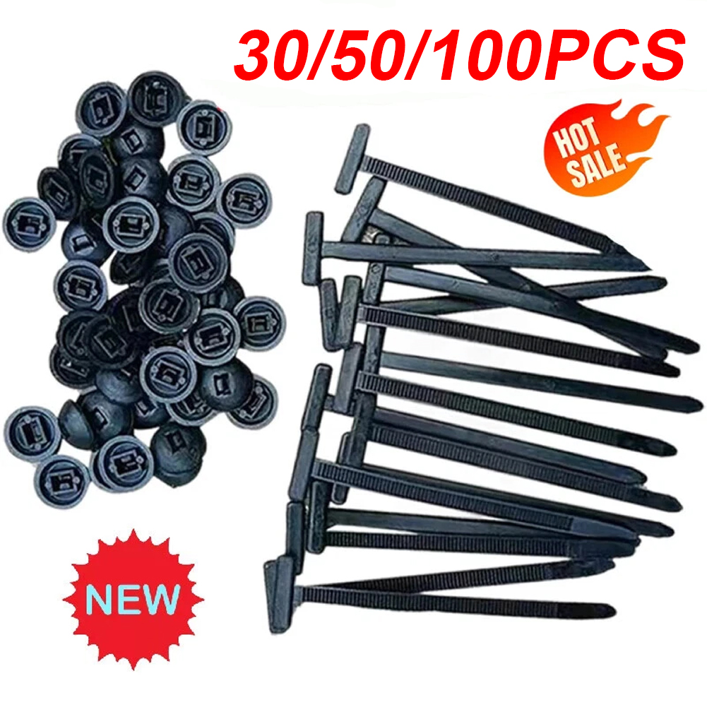 200/100/50Pcs Tali Kabel Nylon - Plastic Pipe Clip ulasan dan harga